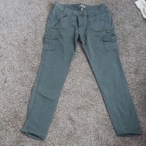 BeBop Women's Straight Leg Cargo Jeans - Green